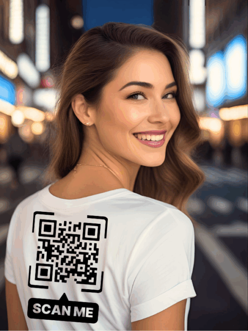 T-Shirt connecté avec  QR Code