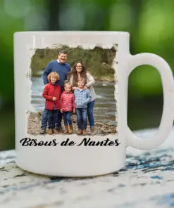 ☕ Mug Magique & Connecté – Bisous de [Votre Ville] 💙